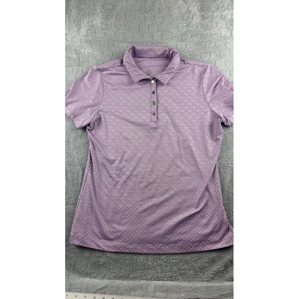 Tail Short Sleeve Polo Shirt Purple‎ Design Women's M